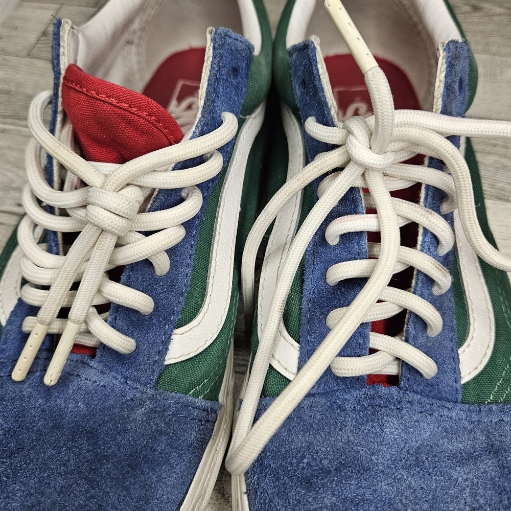 Vans Old Skool Yacht Club 9.0M/10.5W Blue/Green/Red Men's 9 Women's 10.5 - Picture 13 of 17